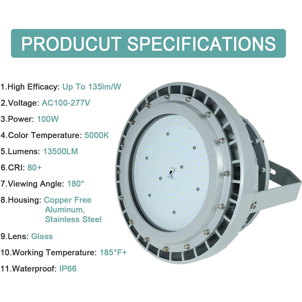 100W explosion proof wall light