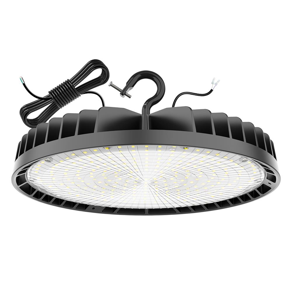 150W 200W 240W LED UFO High Bay Light 5000K Daylight 0-10V Dimming UFO Shop Lights for Commercial Barn Factory Warehouse/Wet Location UL DLC Listed