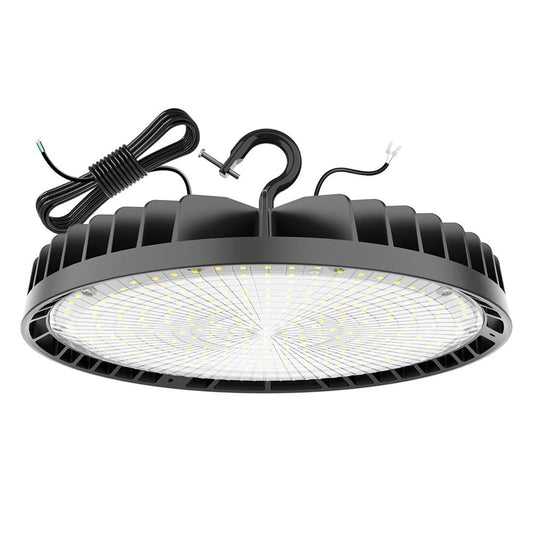 150W 200W 240W LED UFO High Bay Light 5000K Daylight 0-10V Dimming UFO Shop Lights for Commercial Barn Factory Warehouse/Wet Location UL DLC Listed