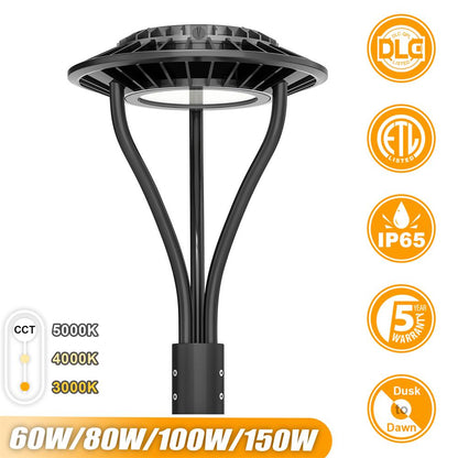 LED Street Post Top Area Circular Lights with Photocell