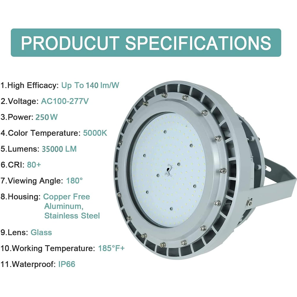 250w flame proof led light price