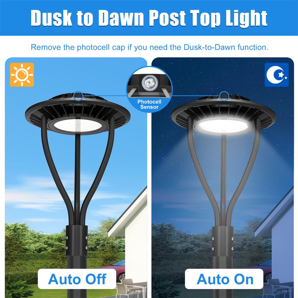 Led Post Top Light 60w Circular