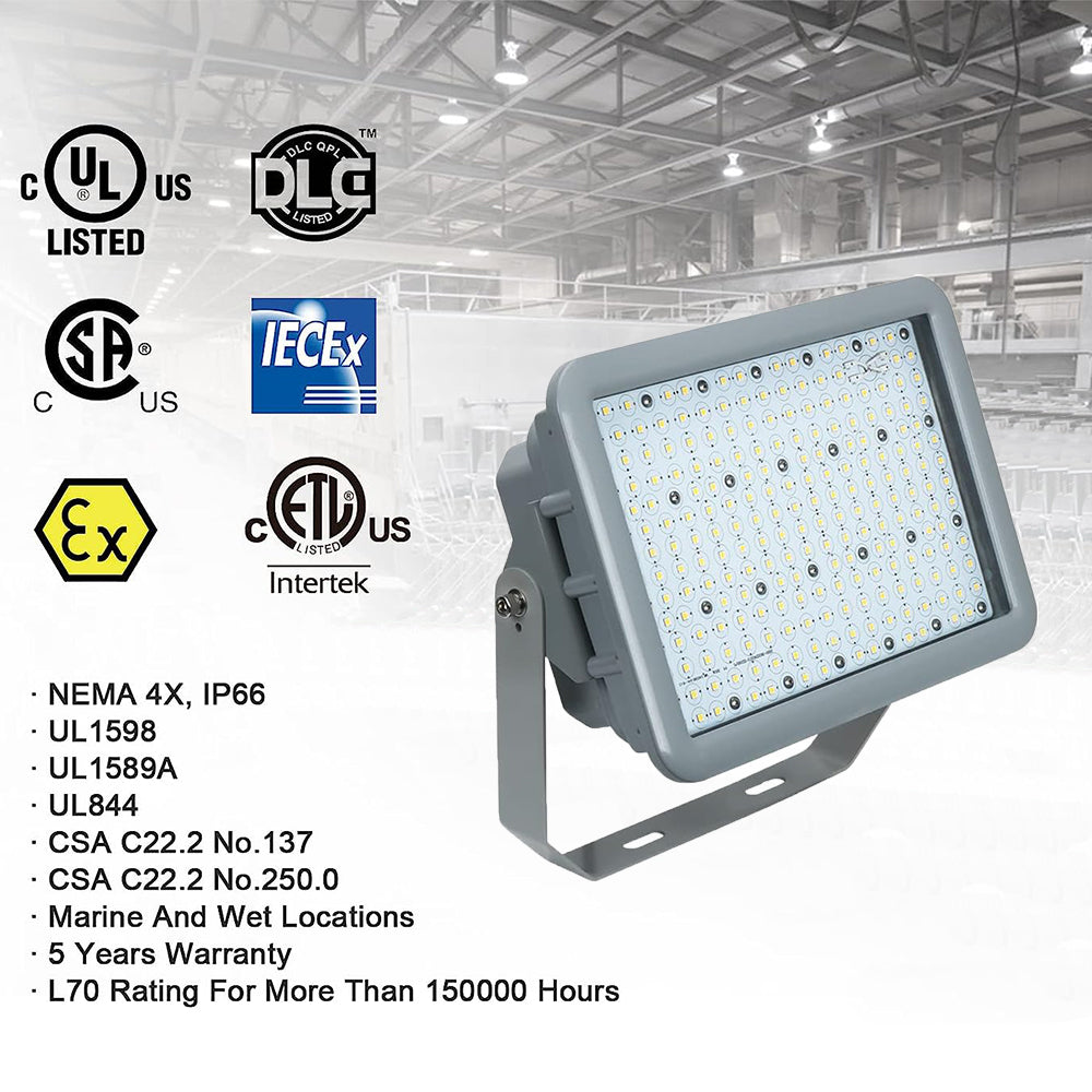 explosion proof led lighting for paint booth