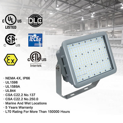 explosion proof led lighting for paint booth