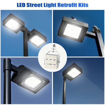 150W LED Retrofit Kits for Parking Lot Shoebox Lights Replace, AC100-277V/200-480V 5000K E39 Base for Street Area Lighting Fixture ETL DLC Listed