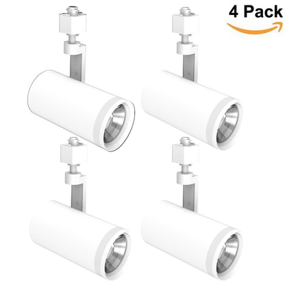 LED Track Light Heads 10W 15W 20W 25W 30W Tunable 5CCT 120V Zoomable H Track Lighting Head--4 Pack