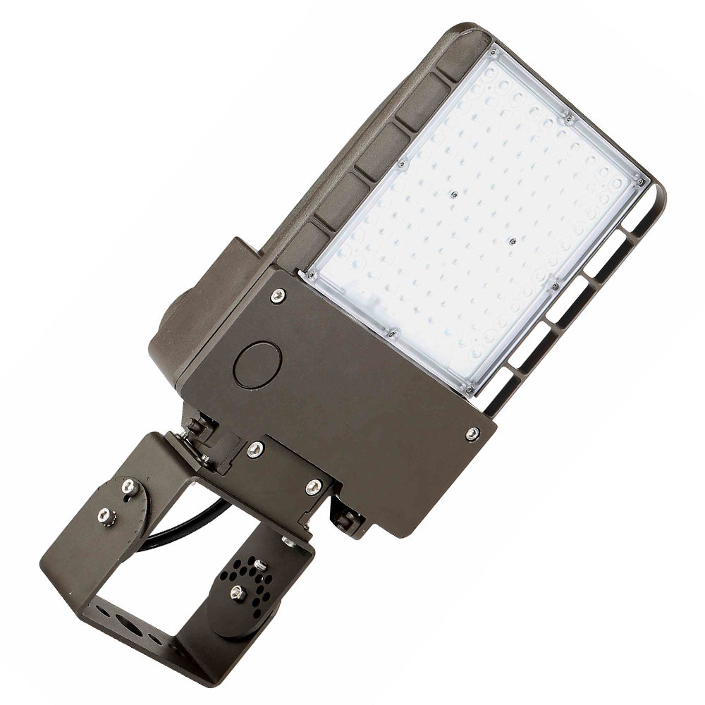 yoke mount led parking lot lighting