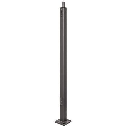 4in 10ft 15ft 20ft 25ft & 5in 30ft Square Steel Light Pole, Heavy Duty Steel Lamp Poles For Outdoor LED Parking Lot Light, All Accessories Included