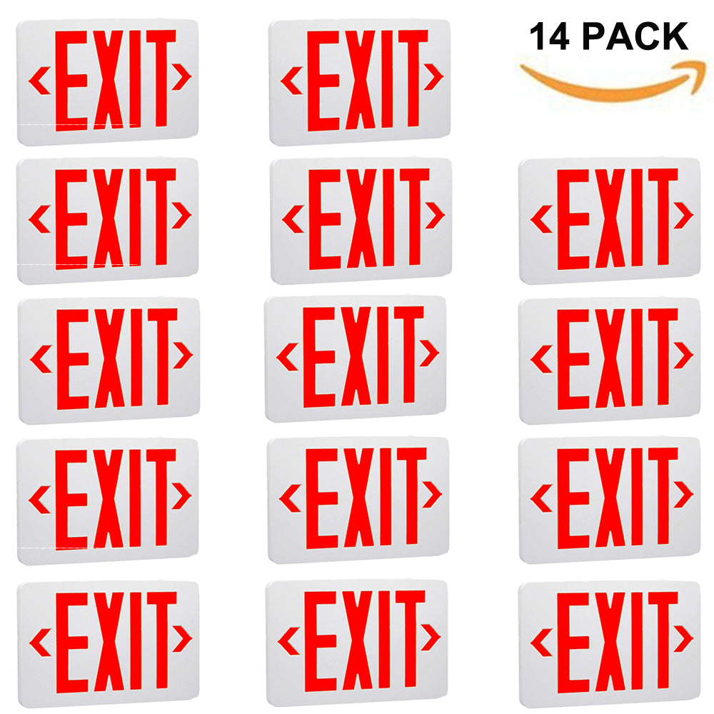 lighted exit signs