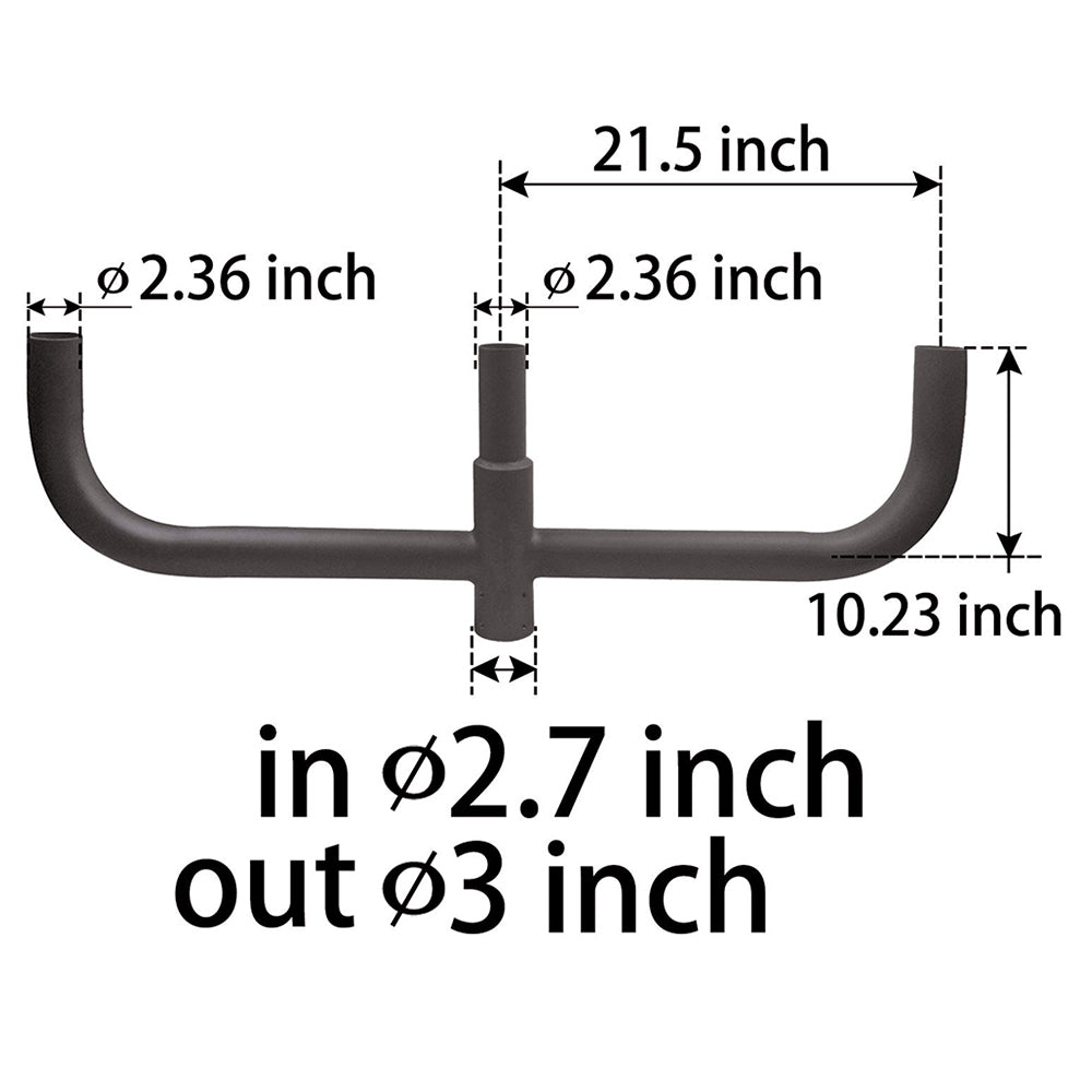 180 Degree Bullhorn Bracket for 3 Lights