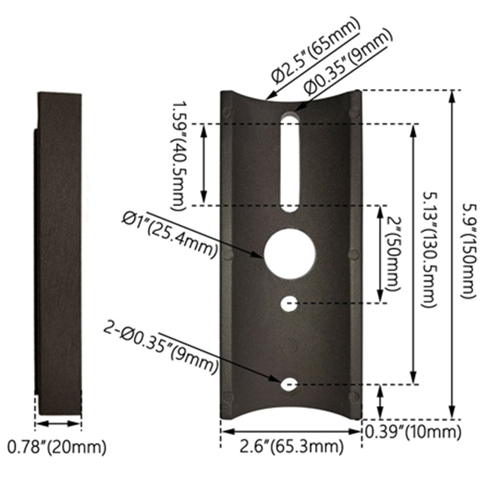 Mounting Bracket for Round Pole Installation