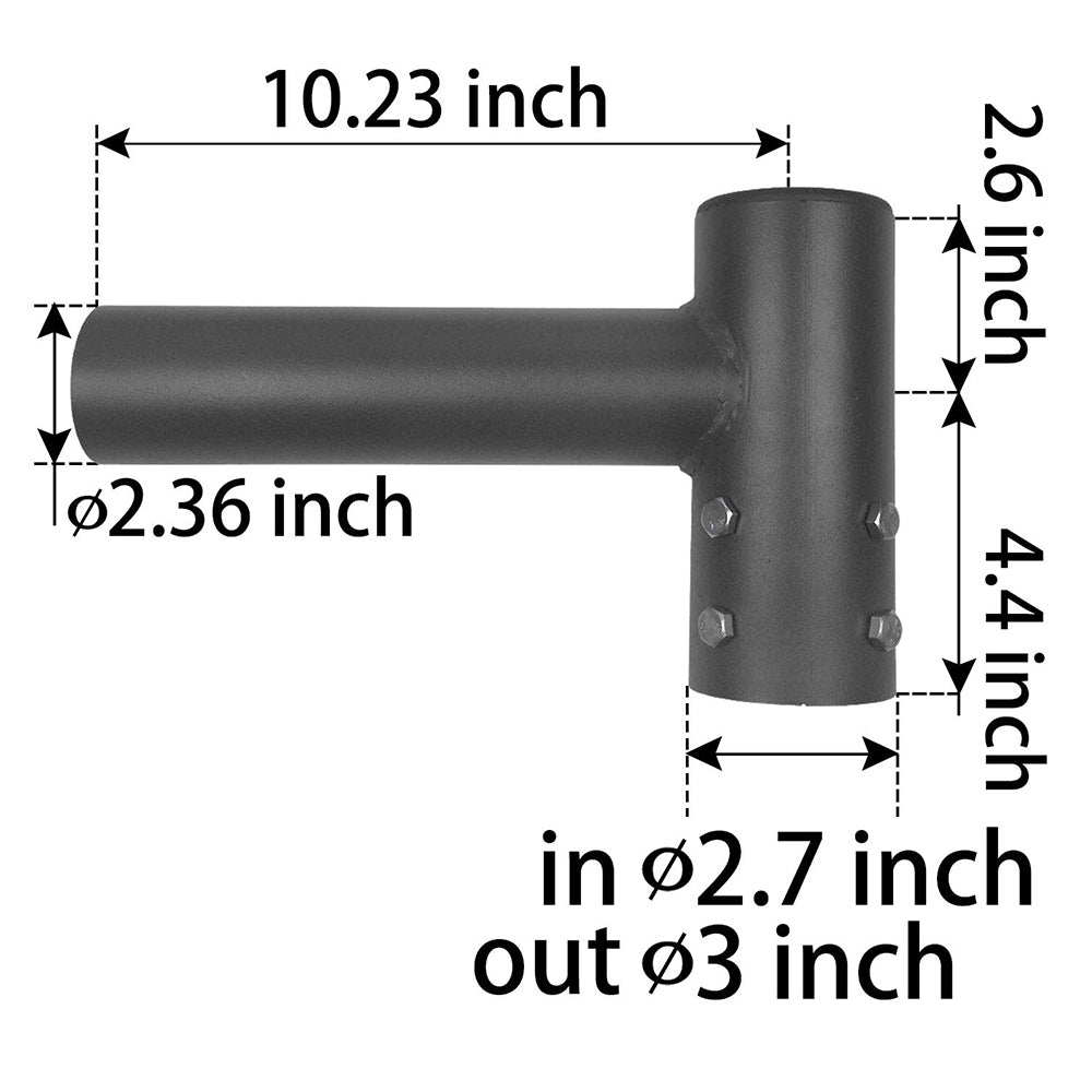 Tenon Adapter Accessories for Round Pole