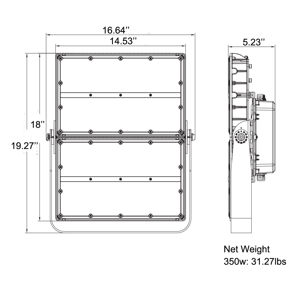 outdoor flood light fixture