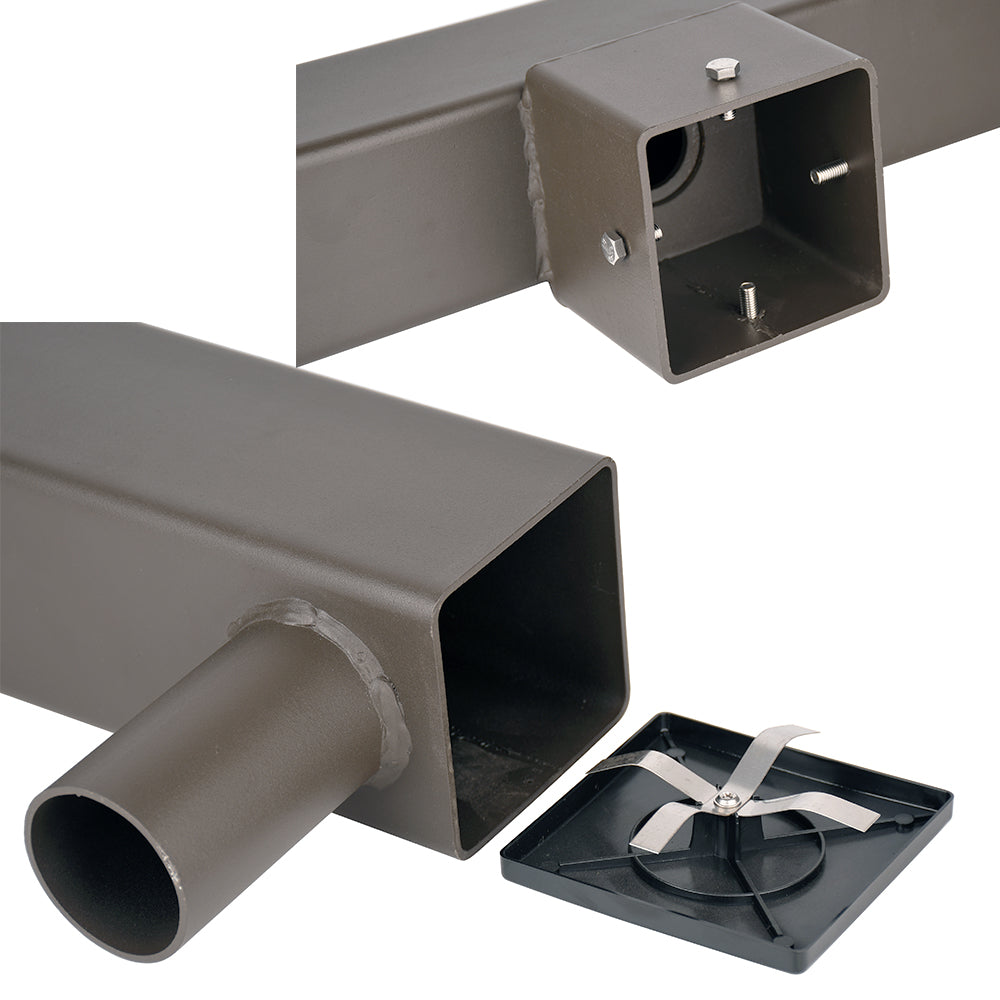 180 Degree Double Square Bullhorn Bracket for 2 Lights