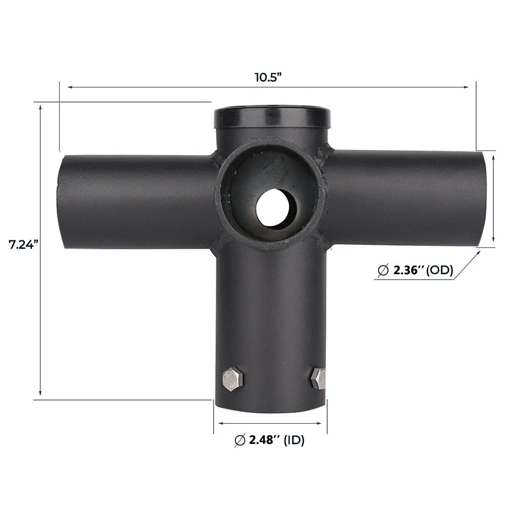 Tenon Adapter Quad 90 Degree Horizontal Bracket