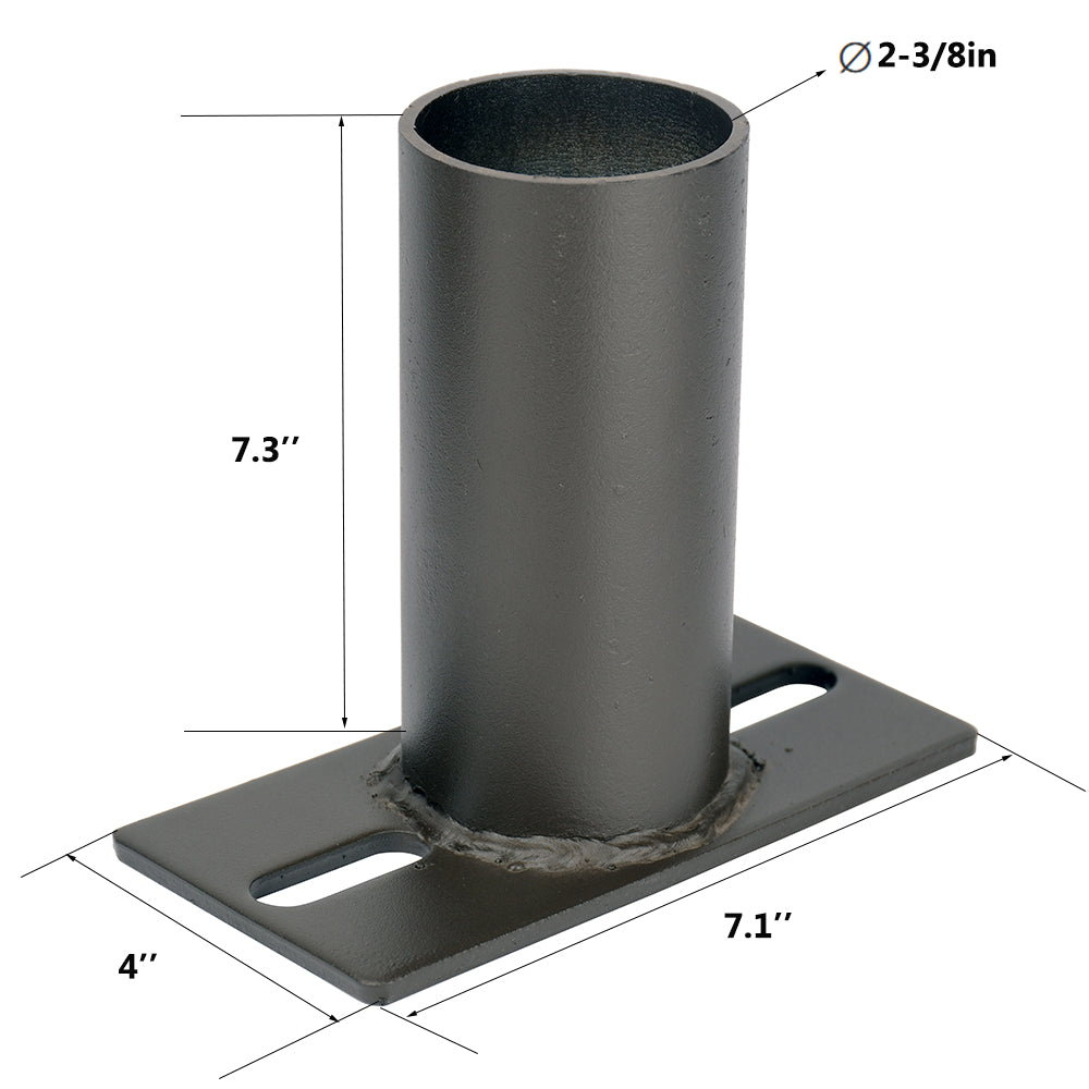 Side Tenon Square Pole Adaptor