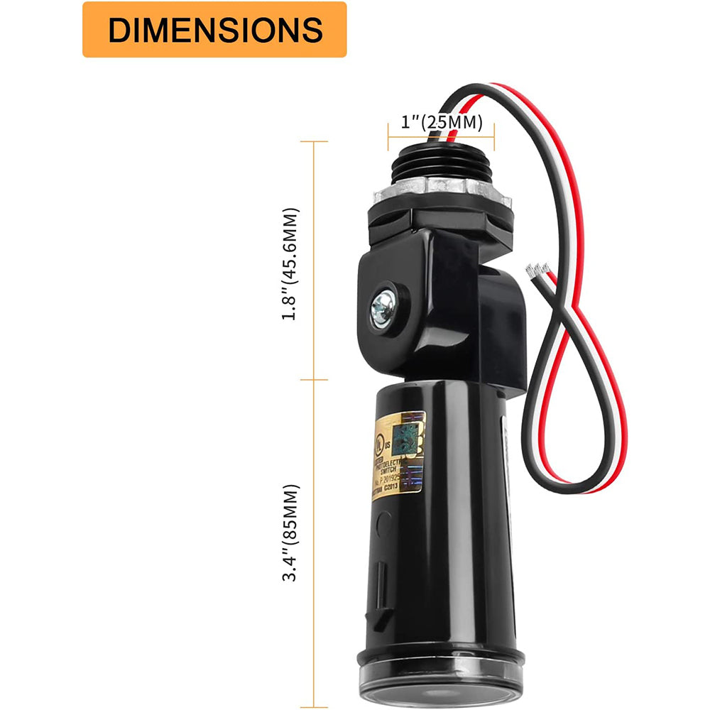 photocell light sensor for outdoor lighting