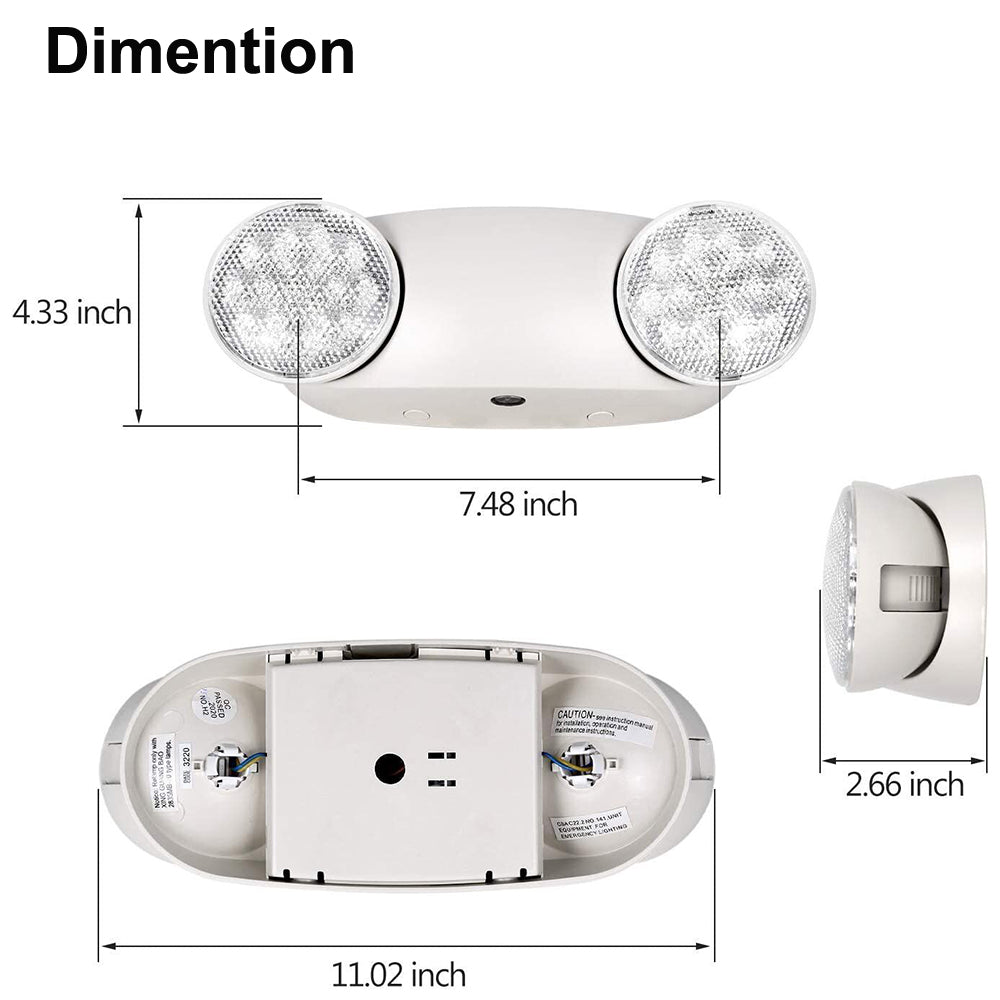 LED Emergency Bug Eye Lights with 90min Battery Backup ChoierLight