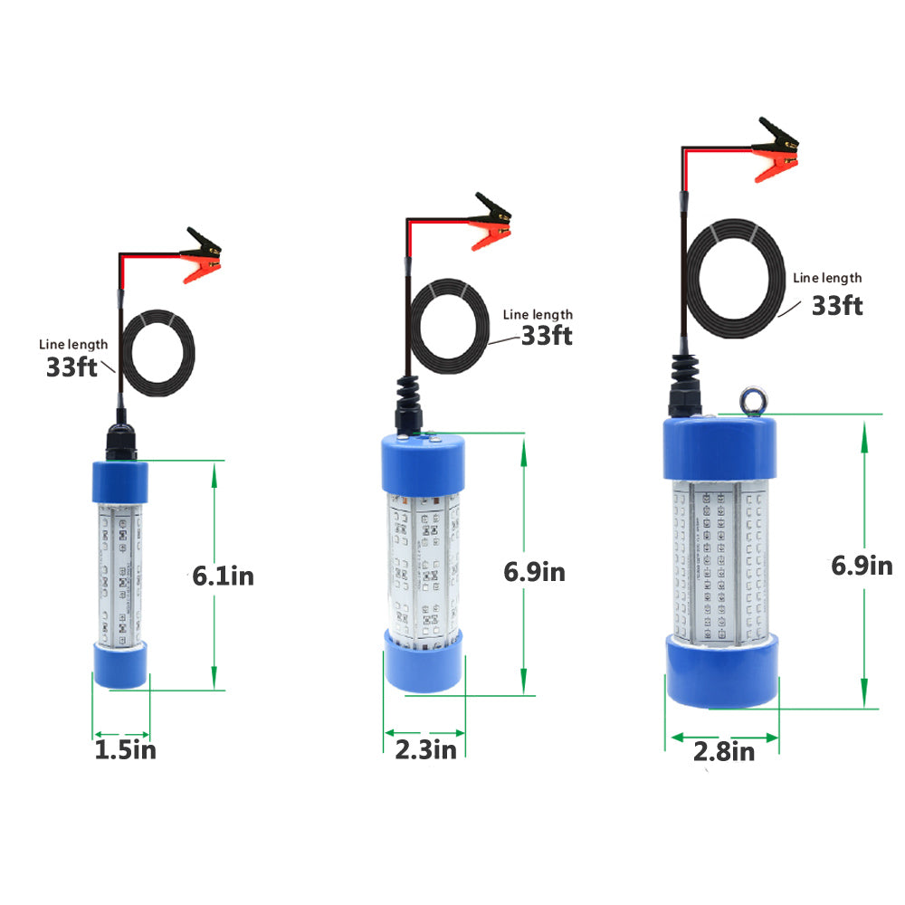 33ft line length fishing led lights