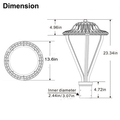 outdoor post lights electric