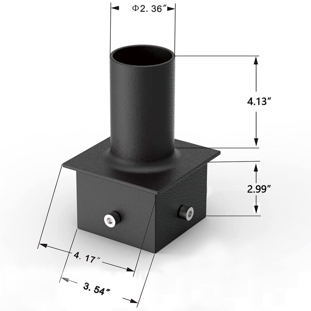 4" Tenon Adapter Square