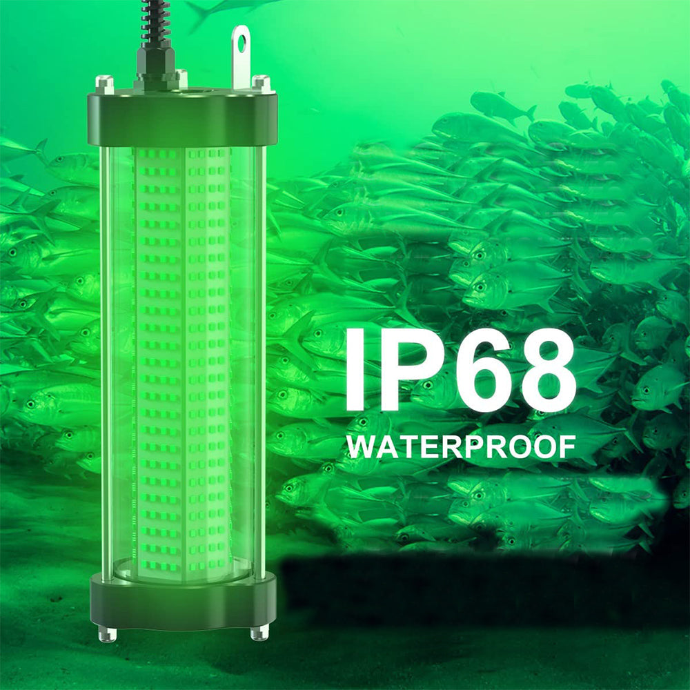 underwater green fishing light