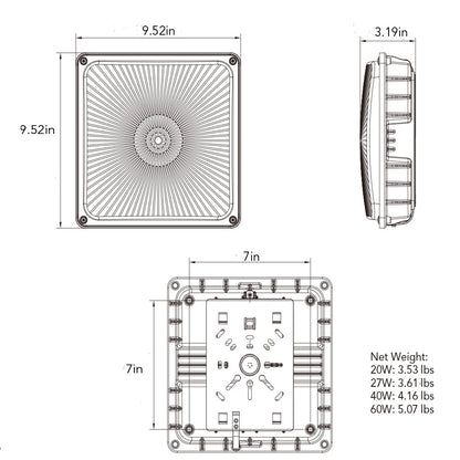 industrial canopy light