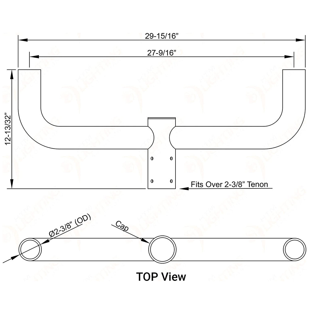 Bullhorn Bracket for 2 Lights