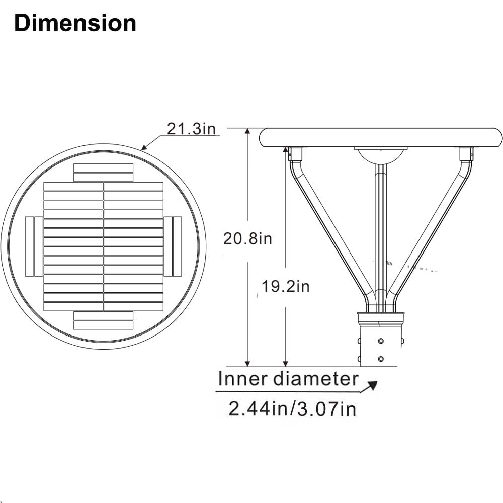 solar light post