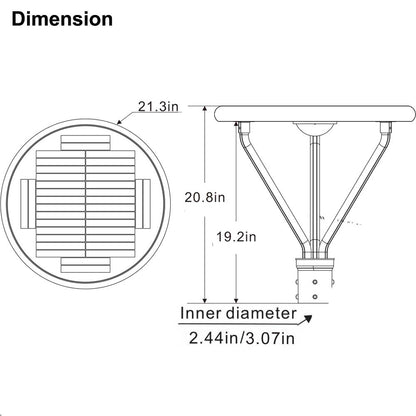 solar light post