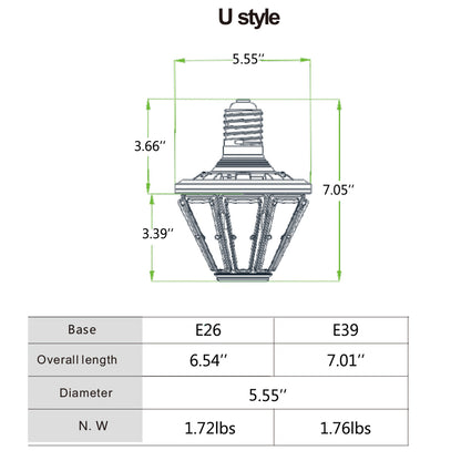 corn bulb size