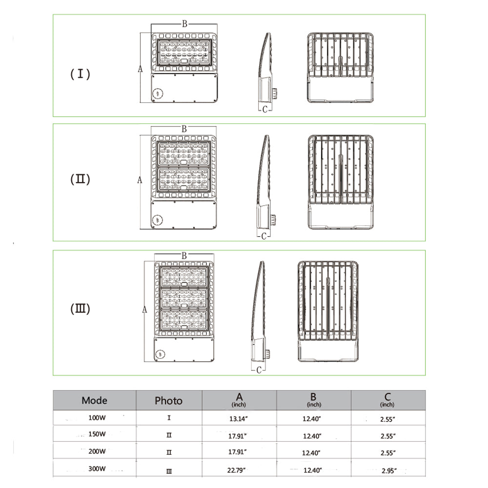 led pole light parking lot