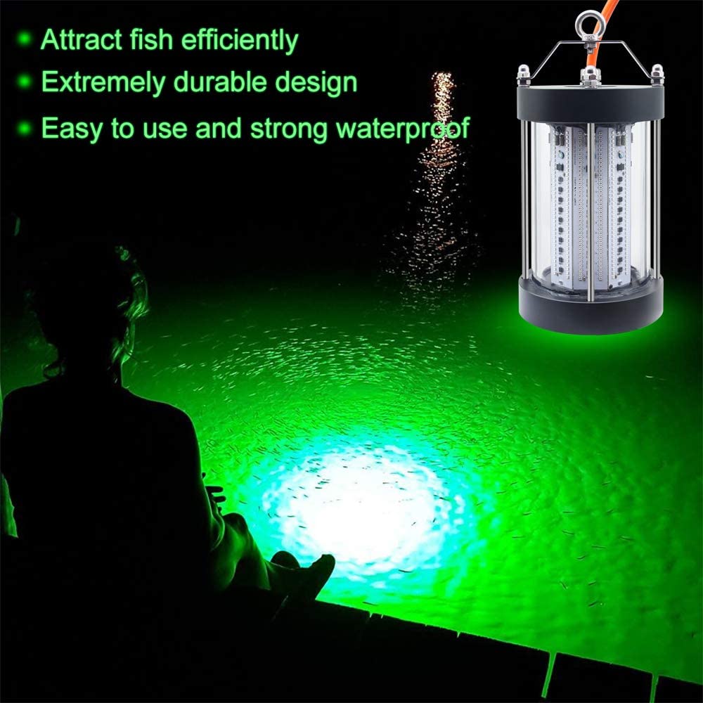 500W Green Fishing Light AC 110V 35000LM IP68 LED Night Fish Lights –  ChoierLight