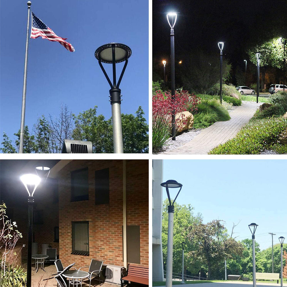 led post top area light outdoor commercial pole lighting