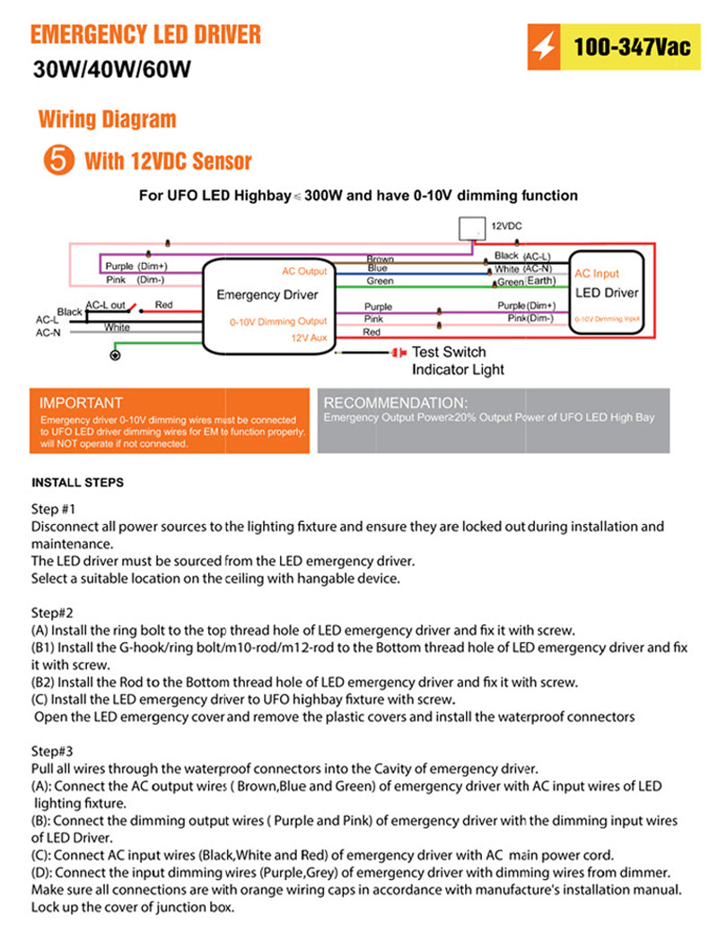 emergency battery backup power supply